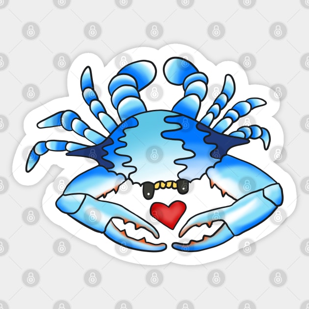 Crab Tattoo Sticker by chawlie